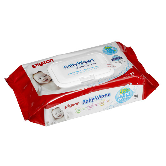 Pigeon Baby 99% Water Wipes  with Lid (82 Sheets)